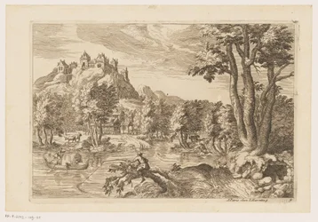Landskap med sportsfiskere Landskap etter Titian (serietittel)