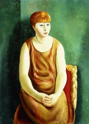 Kvinne sittende; Kvinne sittende