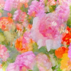 Drømmende, blomsterinspirert abstrakt kunst