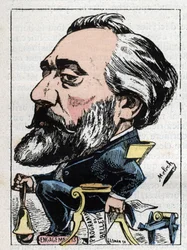 Portrett av Leon Gambetta (1838-1882) fransk politiker