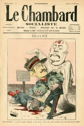 Cover av ""Le Chambard Socialiste"", Satirical in Colors