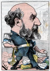 Portrett av Guillaume Victor Augier (1820-1889) fransk dramatiker.