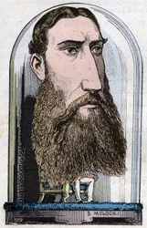 Portrett av Leopold II, kongen av belgierne (Louis Philippe Marie Victor), prins av Belgia, hertug av Sachsen, prins av Sachsen-Coburg-Gotha, hertug av Brabant