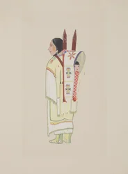 Kiowa Squaw, ca. 1934 (akvarell)