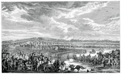 Gjennomgang av den sveitsiske garde, 1885.