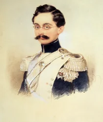 Portrett av Adolphe I, hertugen av Nassau, storhertugen av Luxembourg 1817-1905, 1840-årene