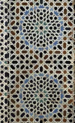 Bou Inania Madrasa, zellij tilework, c14th (keramikk)