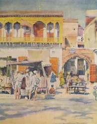 En basar, Delhi, 1905