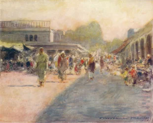 En gate i Peshawur, 1905