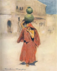 En vannbærer, 1905
