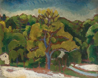 Landskap, ca. 1912 (olje på komposisjonstavle)