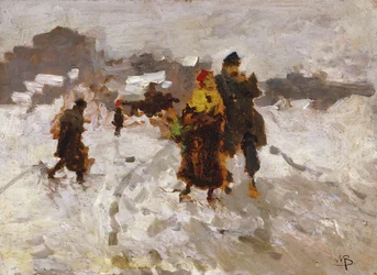 Figurer i snøen,