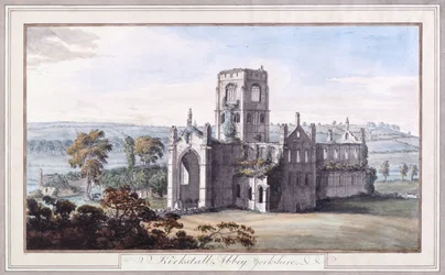 Nordøst utsikt over Kirkstall Abbey