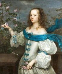 Portrett av Beata Elisabet von Koenigsmarck 1637-1723, ca 1654.
