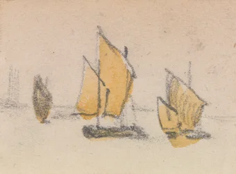 En av en gruppe på tre studier på den venetianske logoen