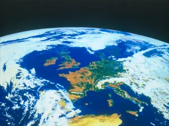 Jorden fra verdensrommet - Europa sett fra en satellitt, c1980-tallet.