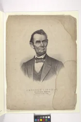 Abraham Lincoln (håndfarget litografi)