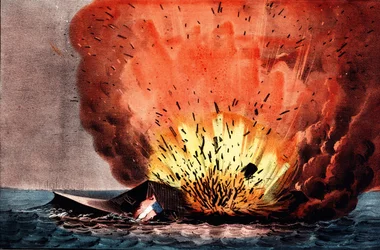 Amerikansk borgerkrig (1861–1865): slaget ved Hampton Roads 8.–9. mars