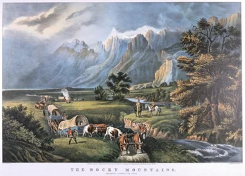 Rocky Mountains, ca. 1870 (lito)
