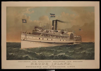 Providence and Stonington Steamship Cos damper Rhode Island av Providence and Stonington Lines