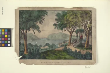 Utsikt over Hudson River, fra Ruggle