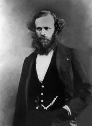 Arsene Houssaye (1815-1896) fransk forfatter, foto av Gaspard Felix Tournachon sa Felix Nadar (1820-1910)