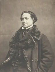 Portrett av La Fontaine, ca. 1854-1860.