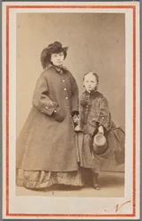 Portrett av Jadwiga Garczyńska, født Pruszak (1834-1917), med datteren sin