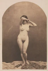 Stående kvinnelig akt, 1860-61