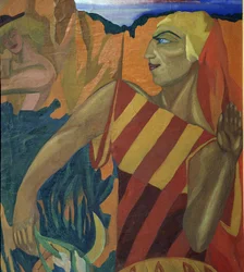 Medea. Kostymedesign for balletten The Golden Fleece, 1915