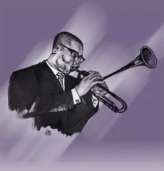 Dizzy Gillespie, 2021 (tegning)