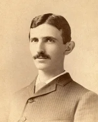 Portrett av Nikola Tesla, ca. 1885