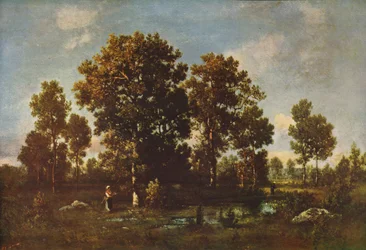 Solrike dager i skogen, c1850, c1915