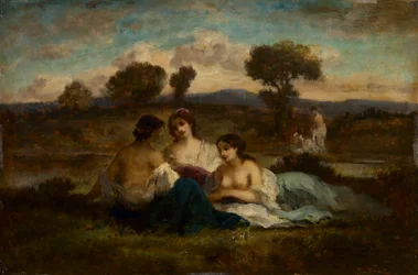The Bathers, etter 1847 (olje på tre)