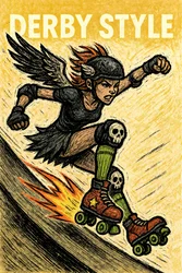 En tøff derby-skater