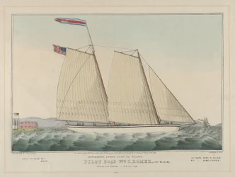 Ekstraordinær ekspress over Atlanterhavet - Pilotbåt William J. Romer, kaptein McGuire, ..., 1846.