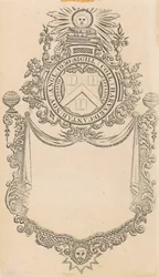 Harvard College-bokplate med Kristi segl og kirken