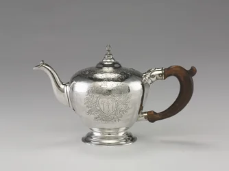Teapot, c.1755-1760 (silver)