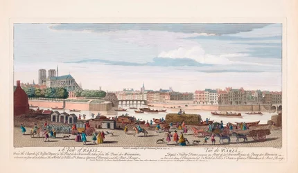 Utsikt over Paris, Frankrike, på 1700-tallet
