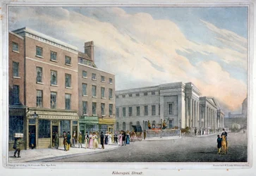 Aldersgate Street, City of London, c1830