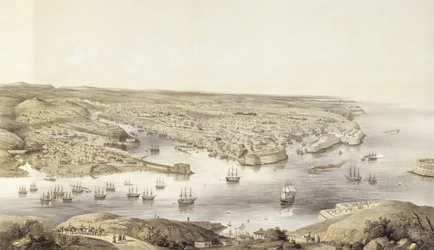 Sebastopol in All Its Glory, 1848, gravert av Day und Son, utgitt 1857