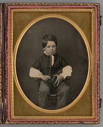 Uten tittel Portrett av en sittende gutt, 1853.