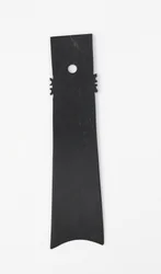 Gaffelmeisel (zhang), Qijia-kultur, ca. 2500-2000 f.Kr. (jade)