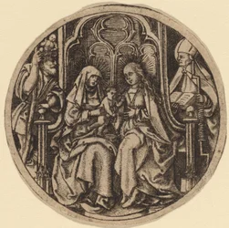 Madonna og barn med de hellige Christopher og Erasmus