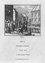 Lemlestelsen av Marie Thérèse Louise de Savoie-Carignan, prinsesse av Lamballe, 3. september 1792