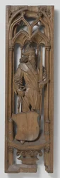 Panel fra en orgelkasse, ca. 1510-20