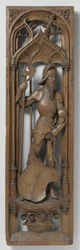 Panel fra en orgelkasse, ca. 1510-20