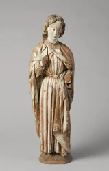 Saint John the Evangelist av Meester van Koudewater, ca. 1470 (valnøtt)
