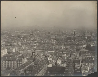 Panorama over Paris - Utsikt tatt nord for Pantheon
