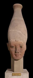 Faraos hode med Øvre Egypts hvite krone, ca. 1400 f.Kr.